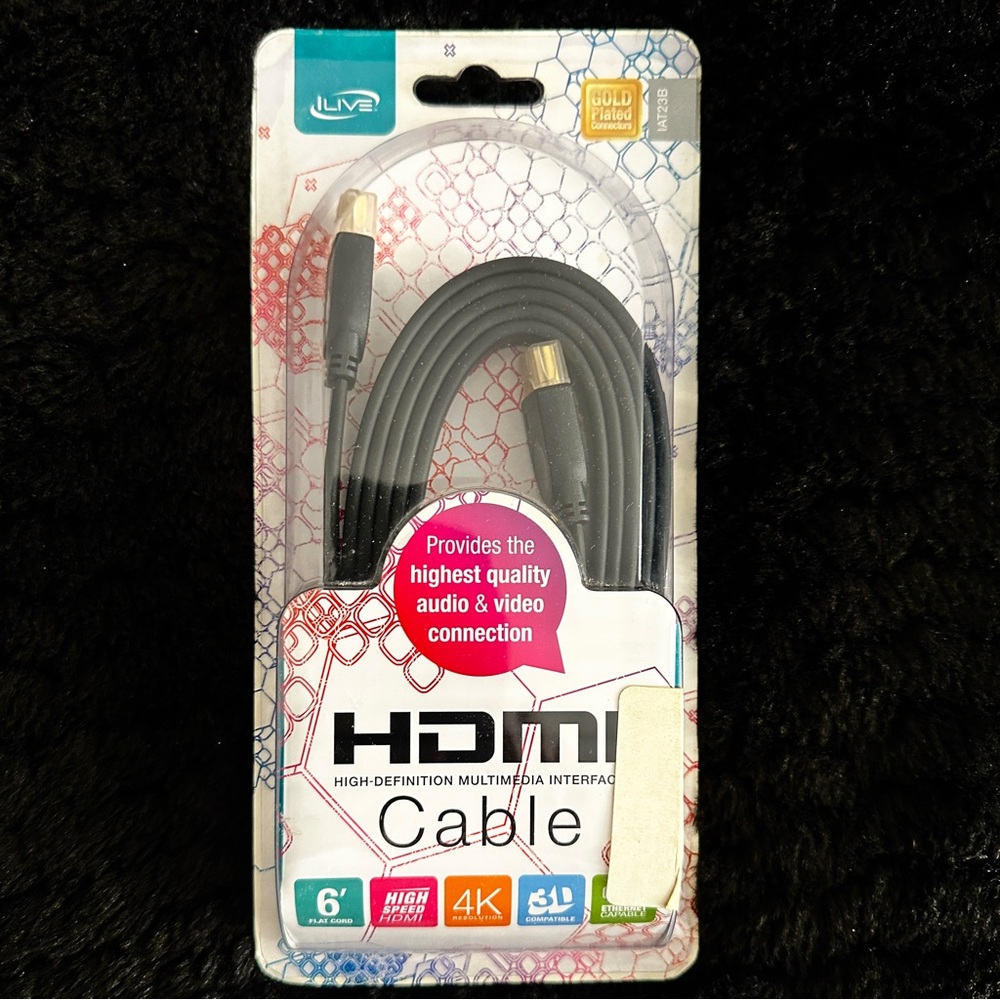 iLive HDMI 6 ft. Flat Cable